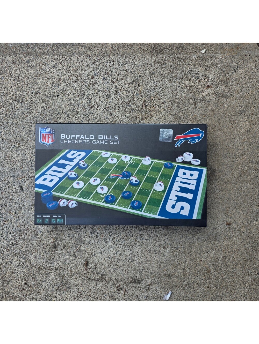 MasterPieces officially licensed Buffalo Bills NFL checkers game set